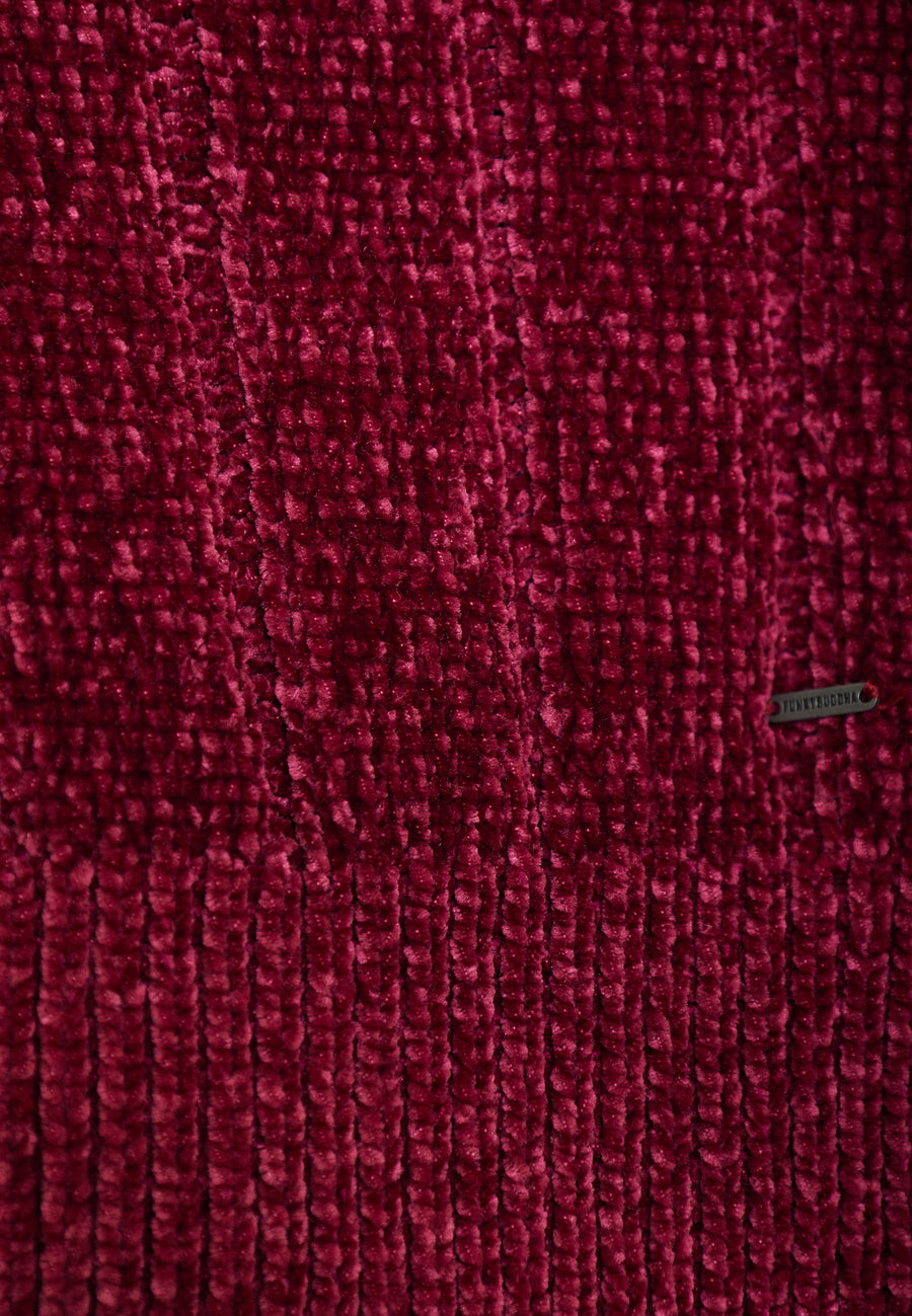 Pulover tricotat pentru femei cu finisaj striat