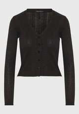 Cardigan cu nervuri și sclipici