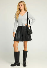 Cardigan cu nervuri și sclipici