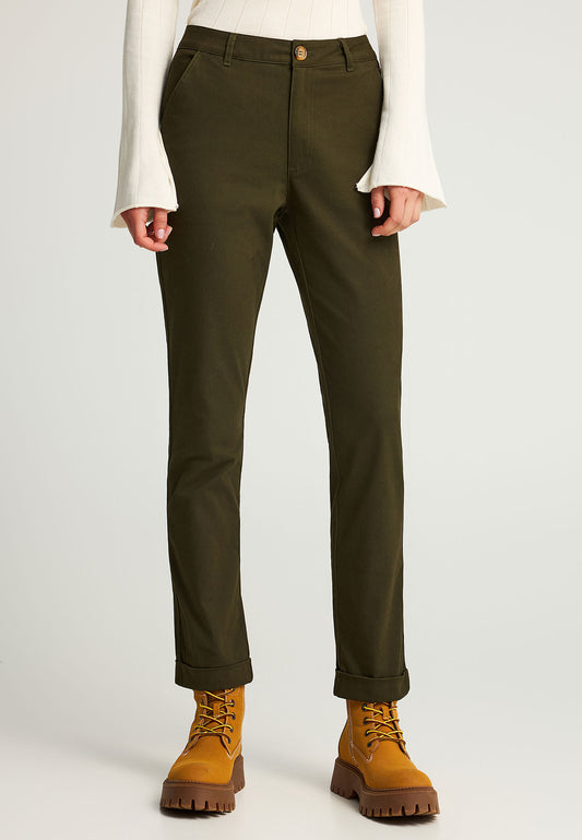 Pantaloni de damă cu nasture