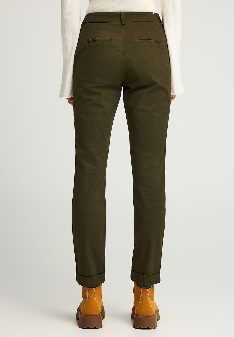 Pantaloni de damă cu nasture