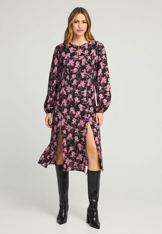 Rochie midi cu imprimeu floral