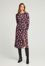 Rochie midi cu imprimeu floral