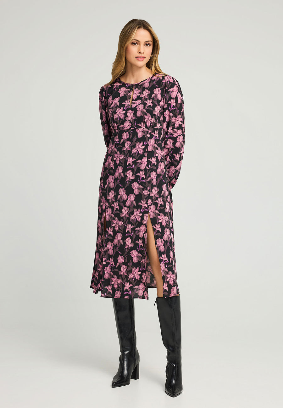 Rochie midi cu imprimeu floral