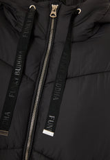 Geacă pufoasă pentru femei cu glugă