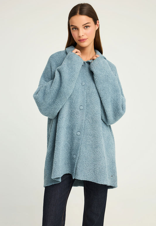 Cardigan din fleece pentru femei cu nasturi