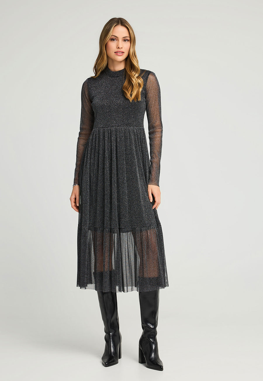 Rochie midi transparentă