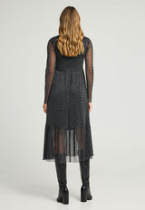 Rochie midi transparentă