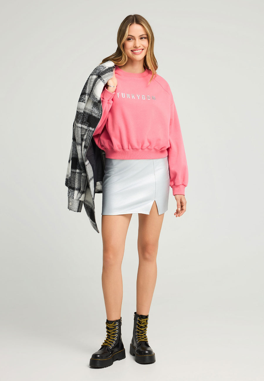 Fustă mini cu croială dreaptă