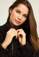 Hanorac cu fermoar din fleece pentru femei