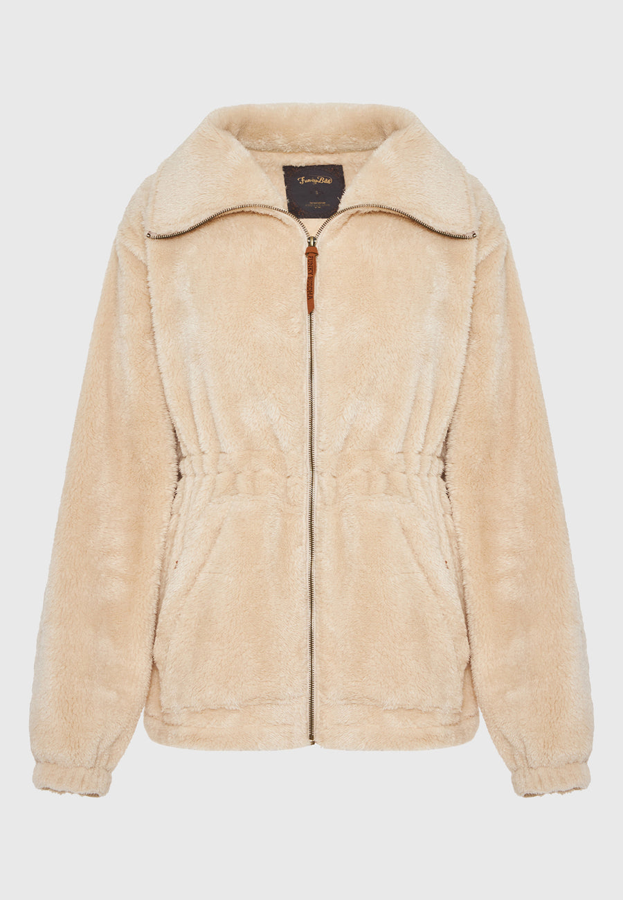 Hanorac cu fermoar din fleece pentru femei