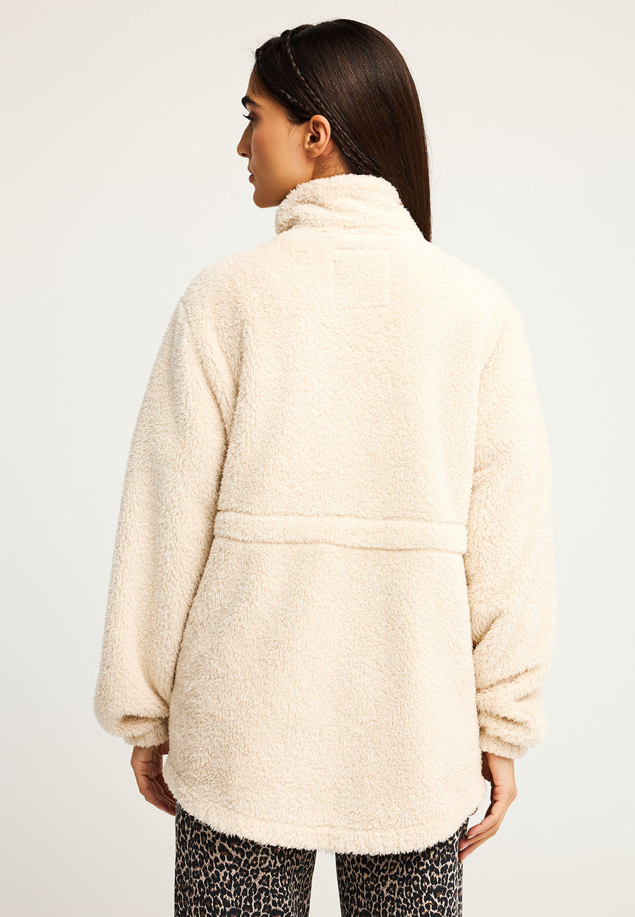 Hanorac cu fermoar din fleece pentru femei