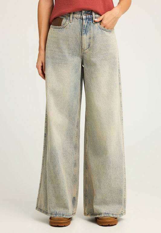 Blugi din bumbac cu croială regulată