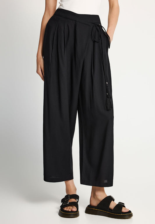 Pantaloni wrapover de damă din viscoză