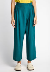 Women's viscose wrapover pants
