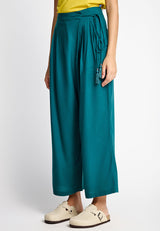 Women's viscose wrapover pants