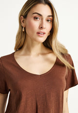 V-neckline t-shirt - The basics collection