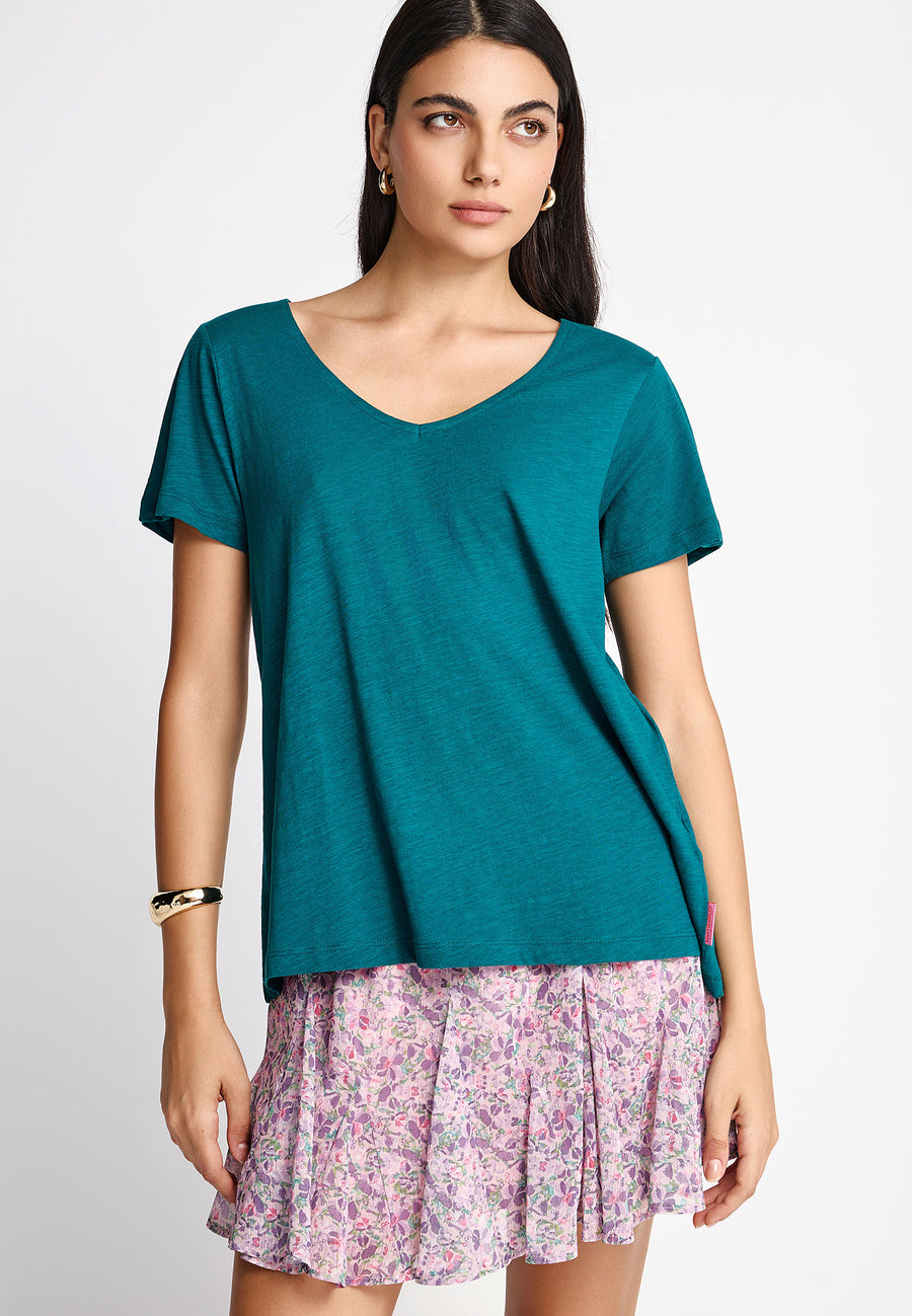 Tricou cu decolteu în V - Colecția de bază