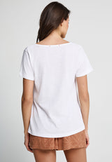 Tricou cu decolteu în V - Colecția basics