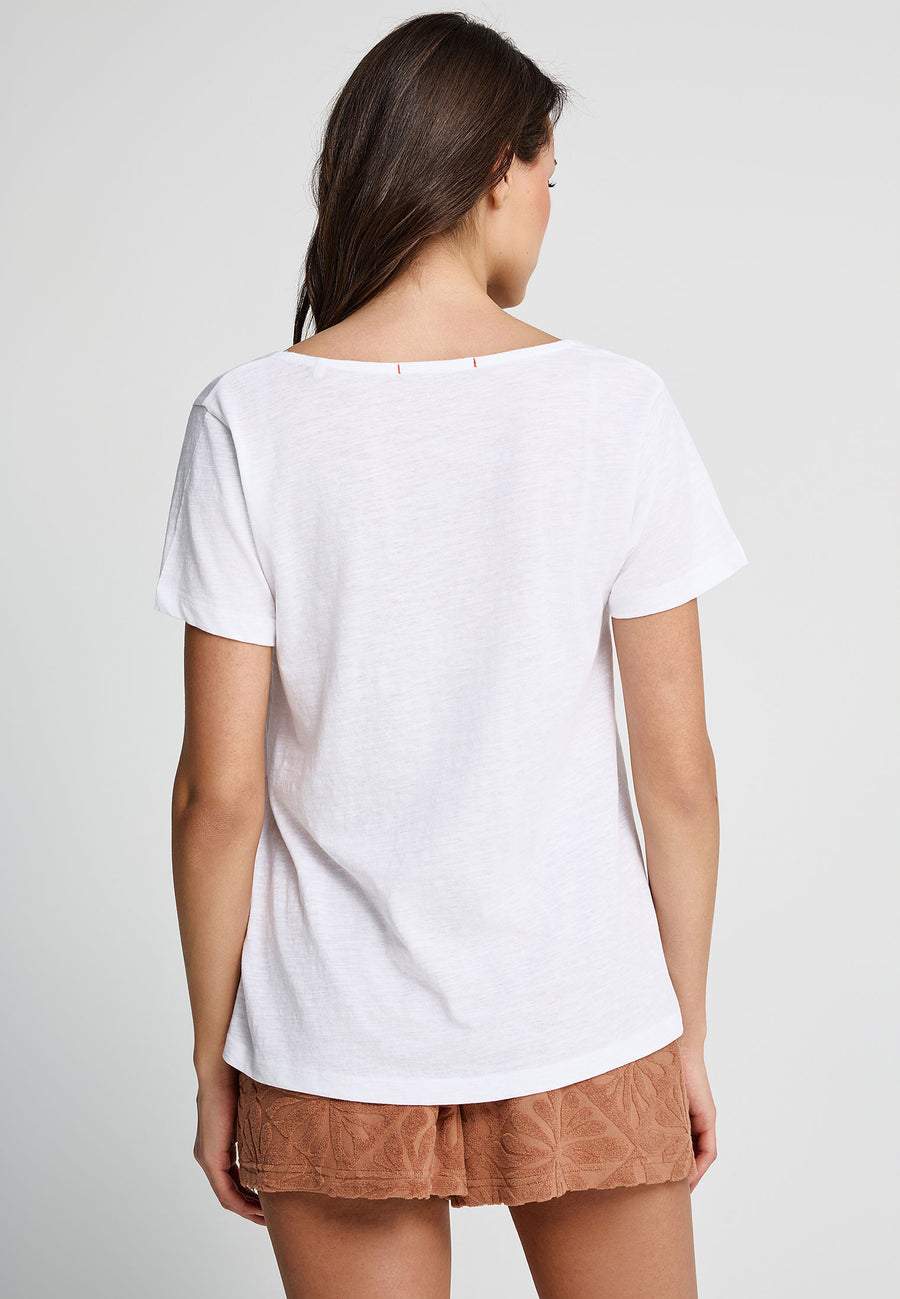 Tricou cu decolteu în V - Colecția basics