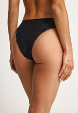 Bikini bottom with towel pattern