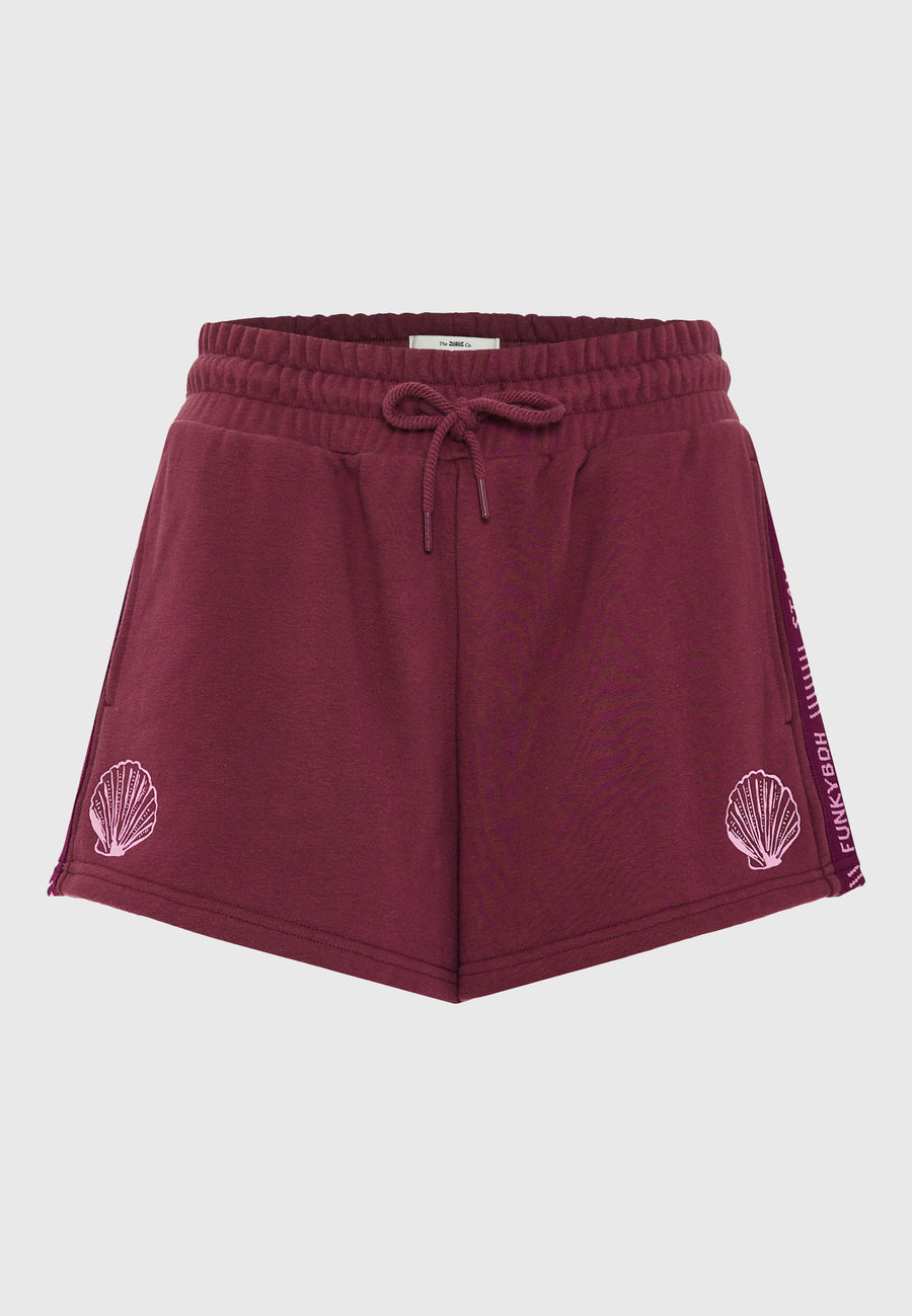 Pantaloni scurți largi imprimați de damă