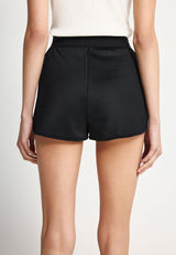Pantaloni scurți de tip jogger cu logo imprimat