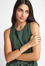 Lyocell jumpsuit with belt