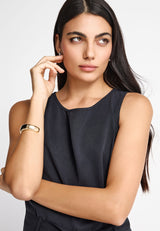Lyocell jumpsuit with belt