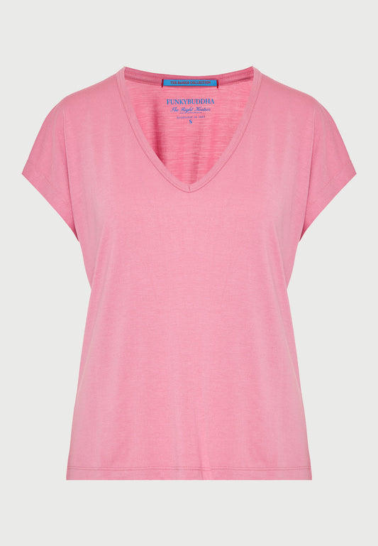 Tricou damă cu decolteu în V - Colecția basic