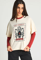 Women's loose t-shirt with print