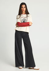 Women's loose t-shirt with print