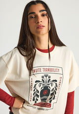 Women's loose t-shirt with print