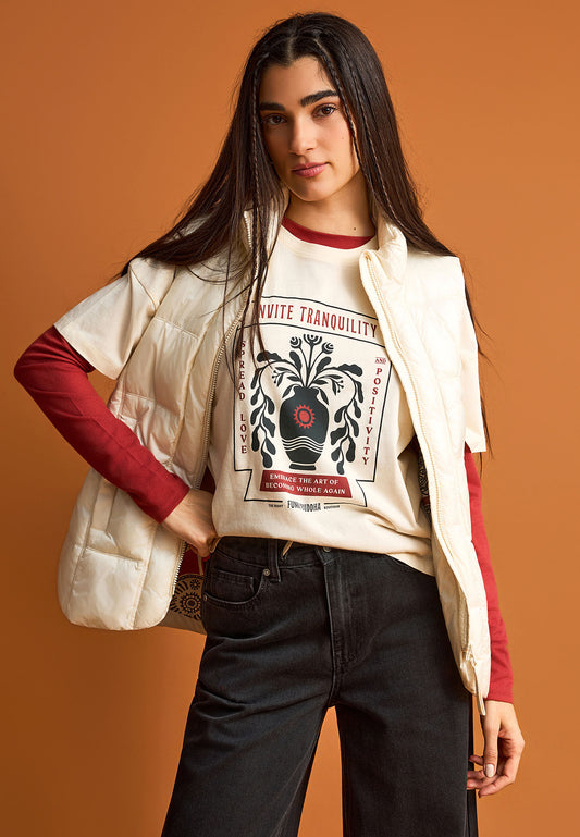 Tricou lejer de damă cu imprimeu