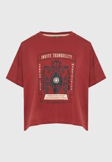 Women's loose t-shirt with print
