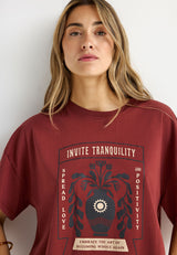 Women's loose t-shirt with print