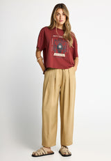 Women's loose t-shirt with print