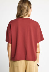 Women's loose t-shirt with print