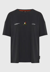 Tricou lejer cu imprimeu grafic pe spate