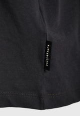 Tricou lejer cu imprimeu grafic pe spate