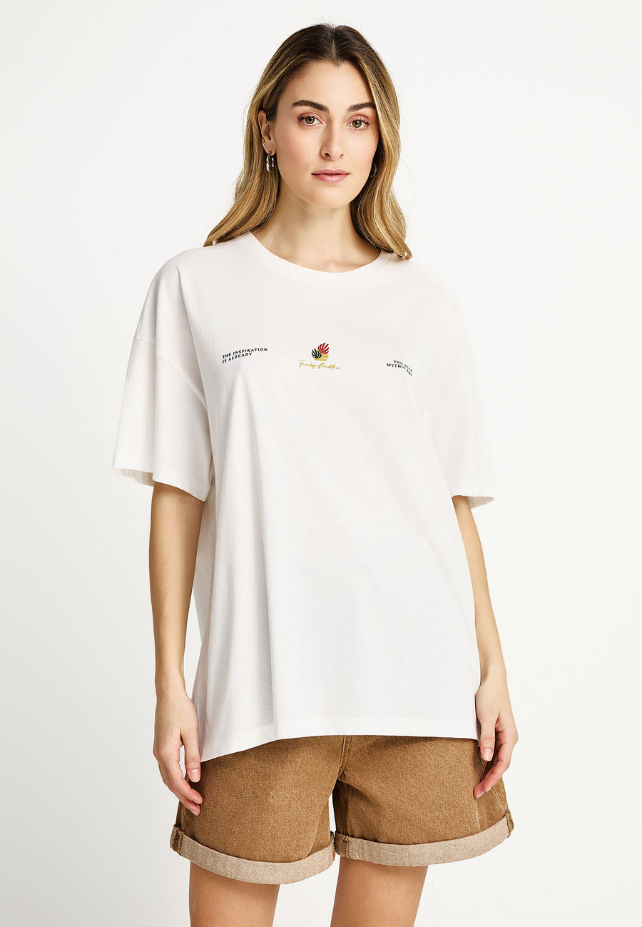 Loose fit t-shirt with artwork print on the back