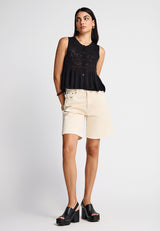 Crochet sleeveless top