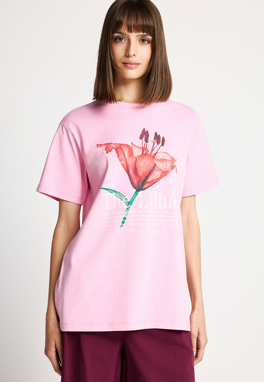 Tricou lejer din bumbac imprimat