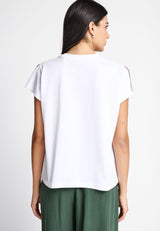 Women's loose t-shirt with print