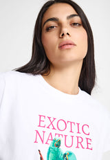 Women's loose t-shirt with print