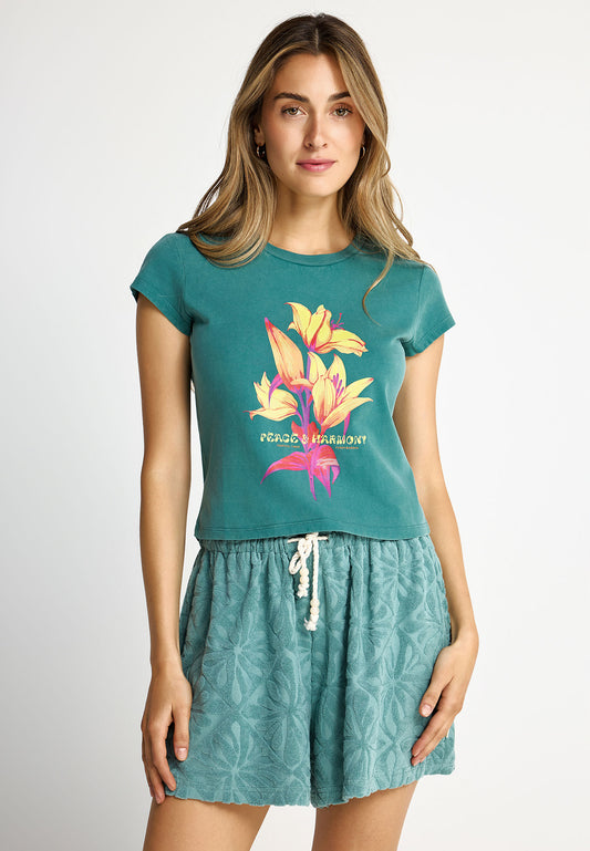 Women's slim t-shirt with print