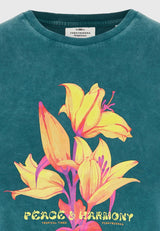 Tricou slim de damă cu imprimeu