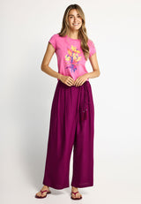 Women's slim t-shirt with print