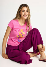 Women's slim t-shirt with print