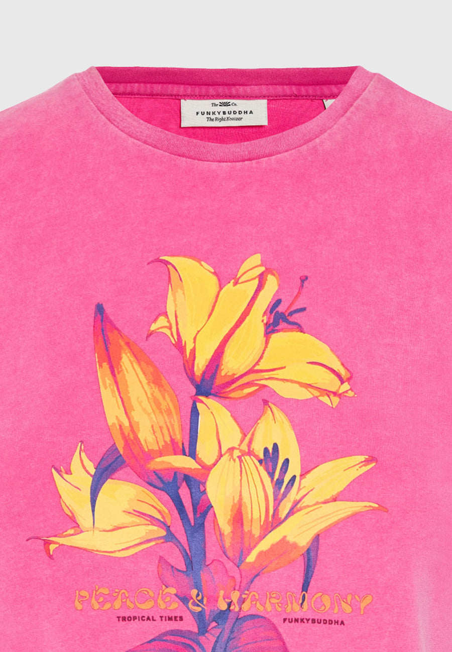 Tricou slim de damă cu imprimeu